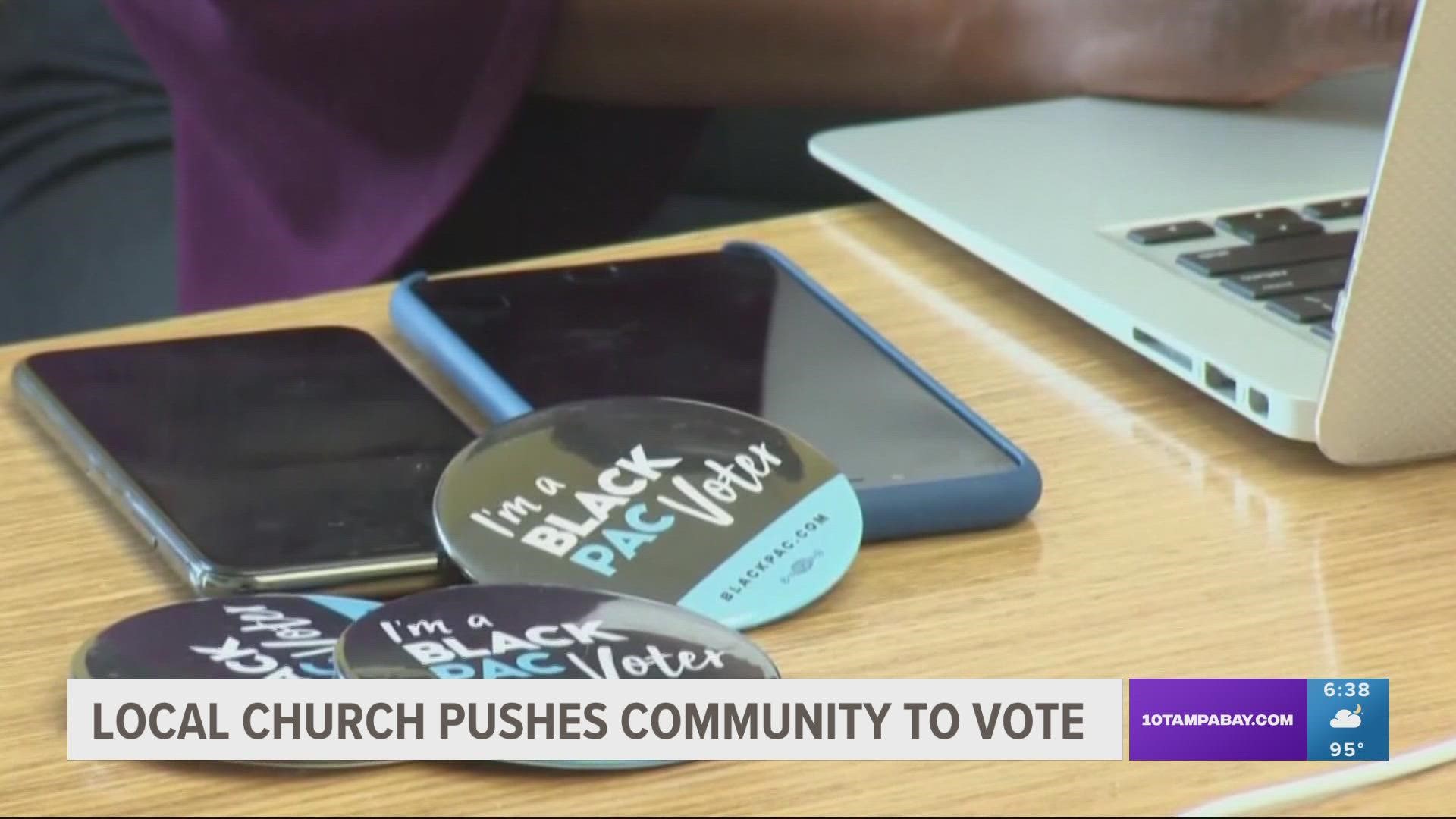 Allen Temple AME in Tampa joined with groups across the state to urge members of the community to get out and vote.