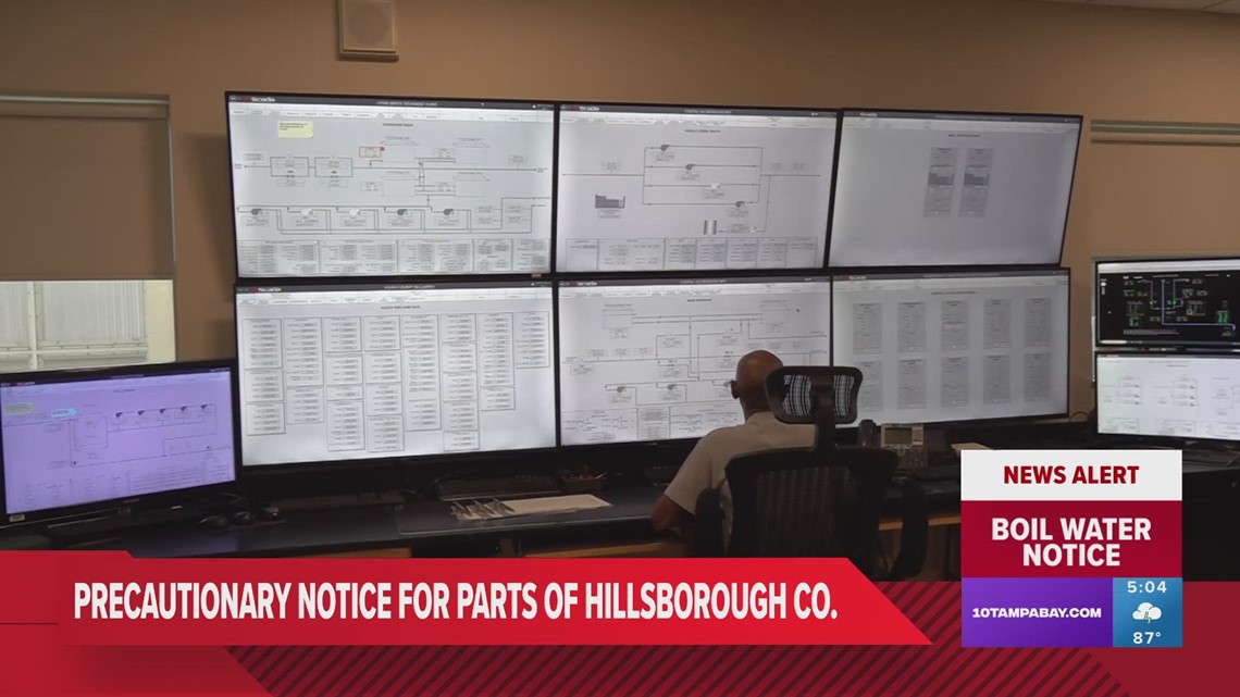 Precautionary boil water notice issued for much of Hillsborough County