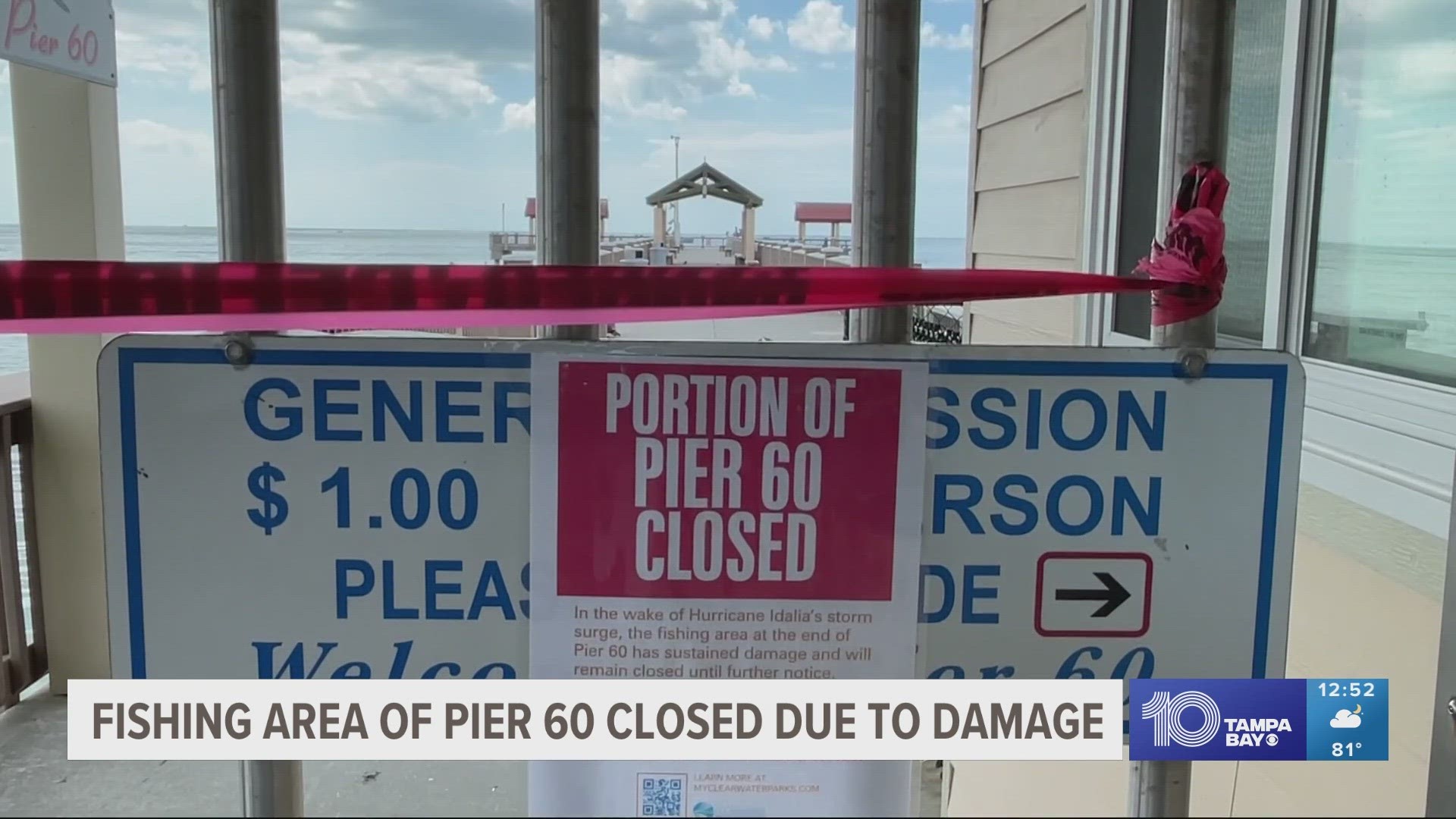 A dive team is scheduled to do a thorough inspection of the pilings in the coming days to figure out how bad the damage is.