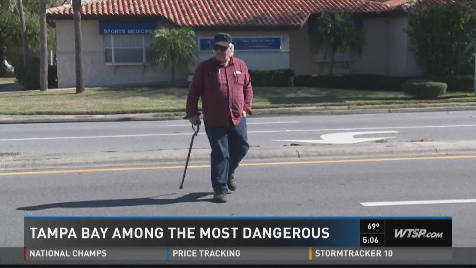 Report Tampa Bay among most dangerous places to take a walk