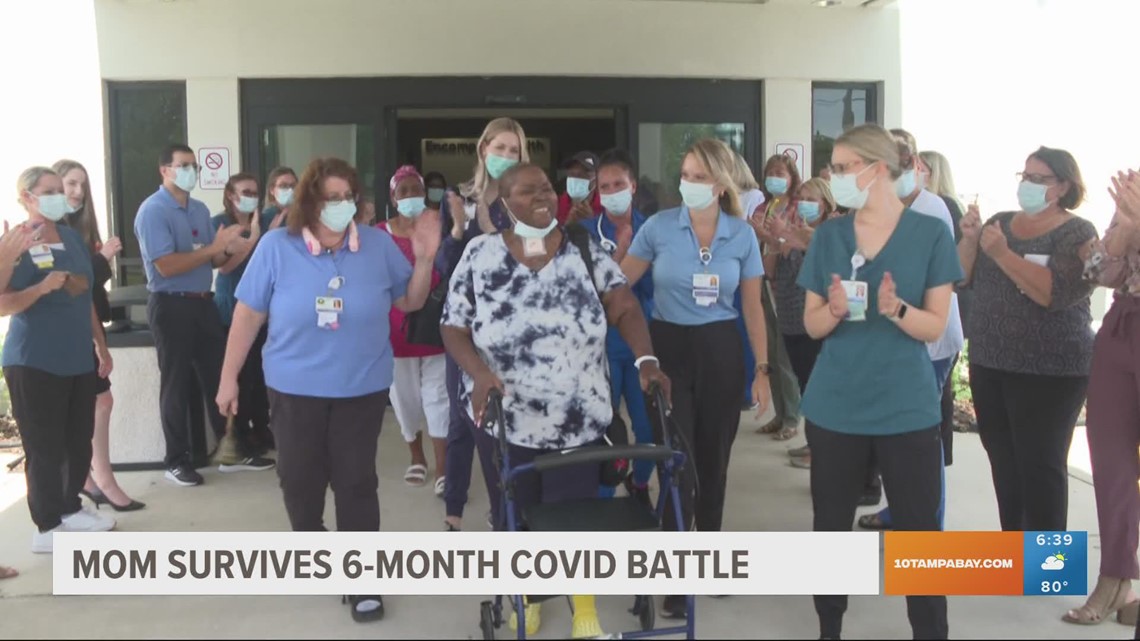 Woman finally returns home after battling organ failure, COVID-19 for 6 months