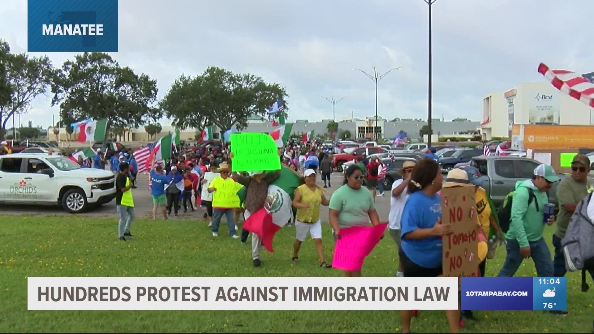 Bradenton protest held against new Florida immigration law