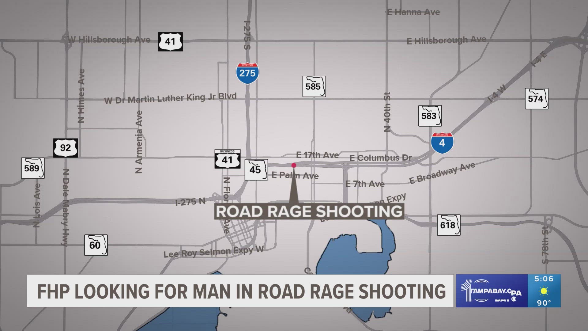 Florida Highway Patrol officials say troopers received a report of the incident at around 6 a.m. Monday morning on westbound lanes of I-4 near milepost 14.