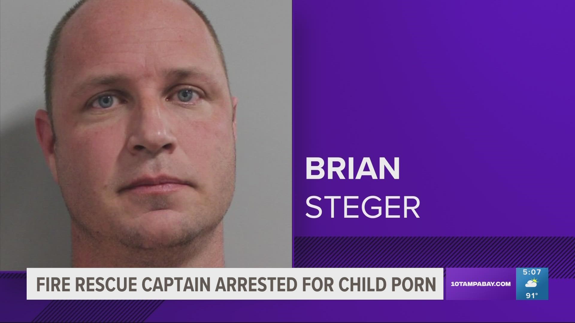 Brian Steger resigned from his position in lieu of termination following his arrest, the sheriff's office said.