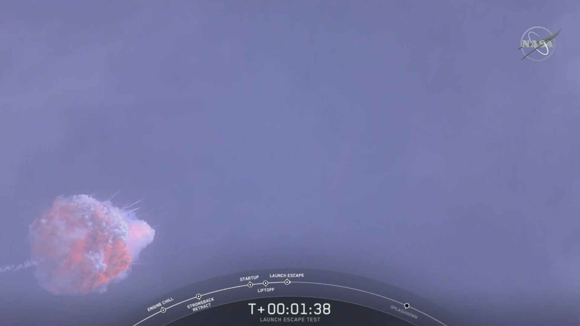 SpaceX postponed Saturday's Crew Dragon abort test because of sustained winds and rough seas, but it appeared to go off without a hitch Sunday morning.