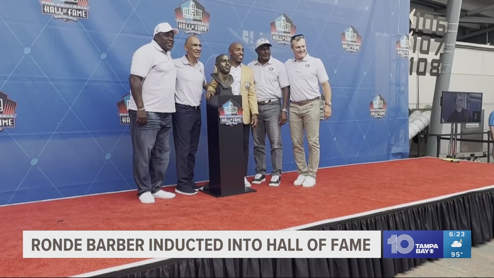 Buccaneers legend Ronde Barber is officially a member of the Pro Football Hall of Fame