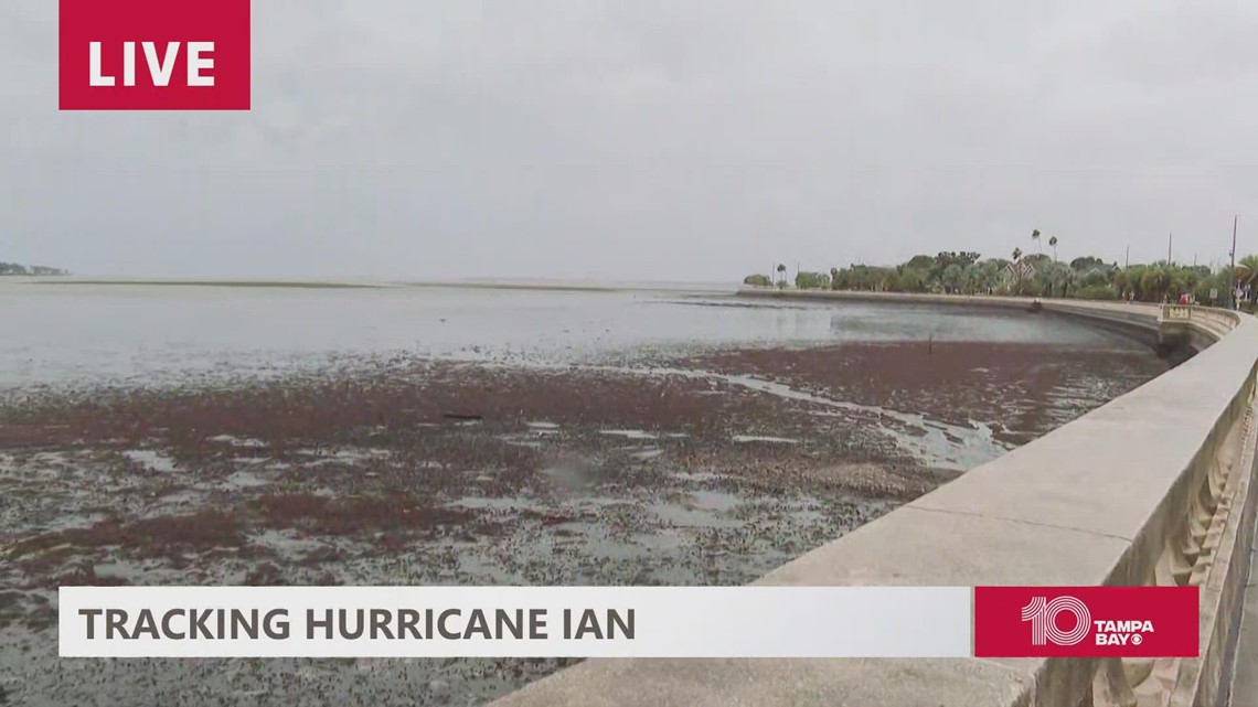 Tampa Bay seeing dramatic 'reverse storm surge' amid Hurrican Ian ...