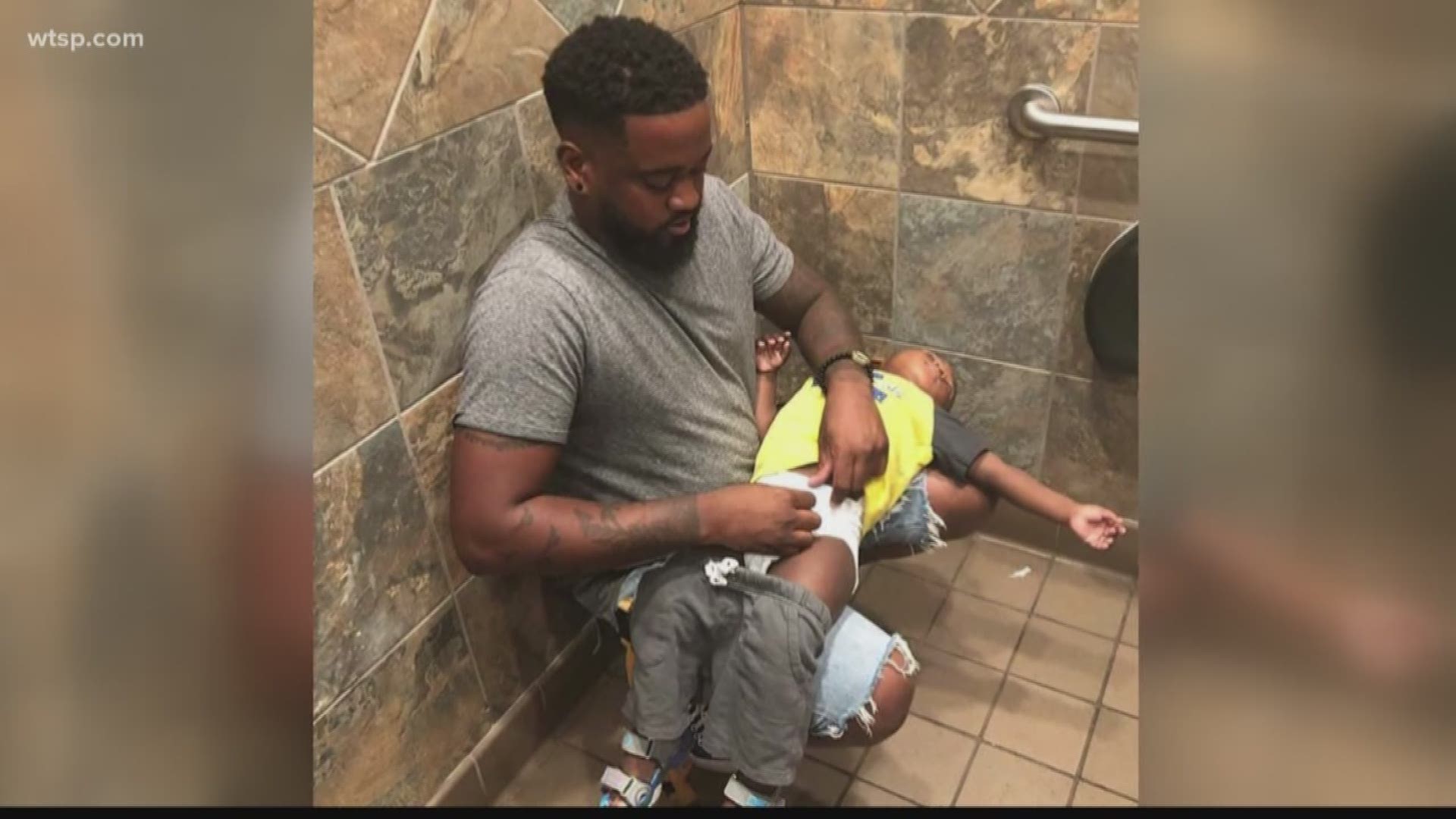 Tampa Councilman Luis Viera is hoping to bring a change to changing stations.

Viera was inspired by the Instagram hashtag #squatforchange intended to show the need for more diaper changing stations in male restrooms. Dads have been posting photos of themselves in a predicament -- changing their children's diapers in a squat position. The hashtag has inspired a movement.