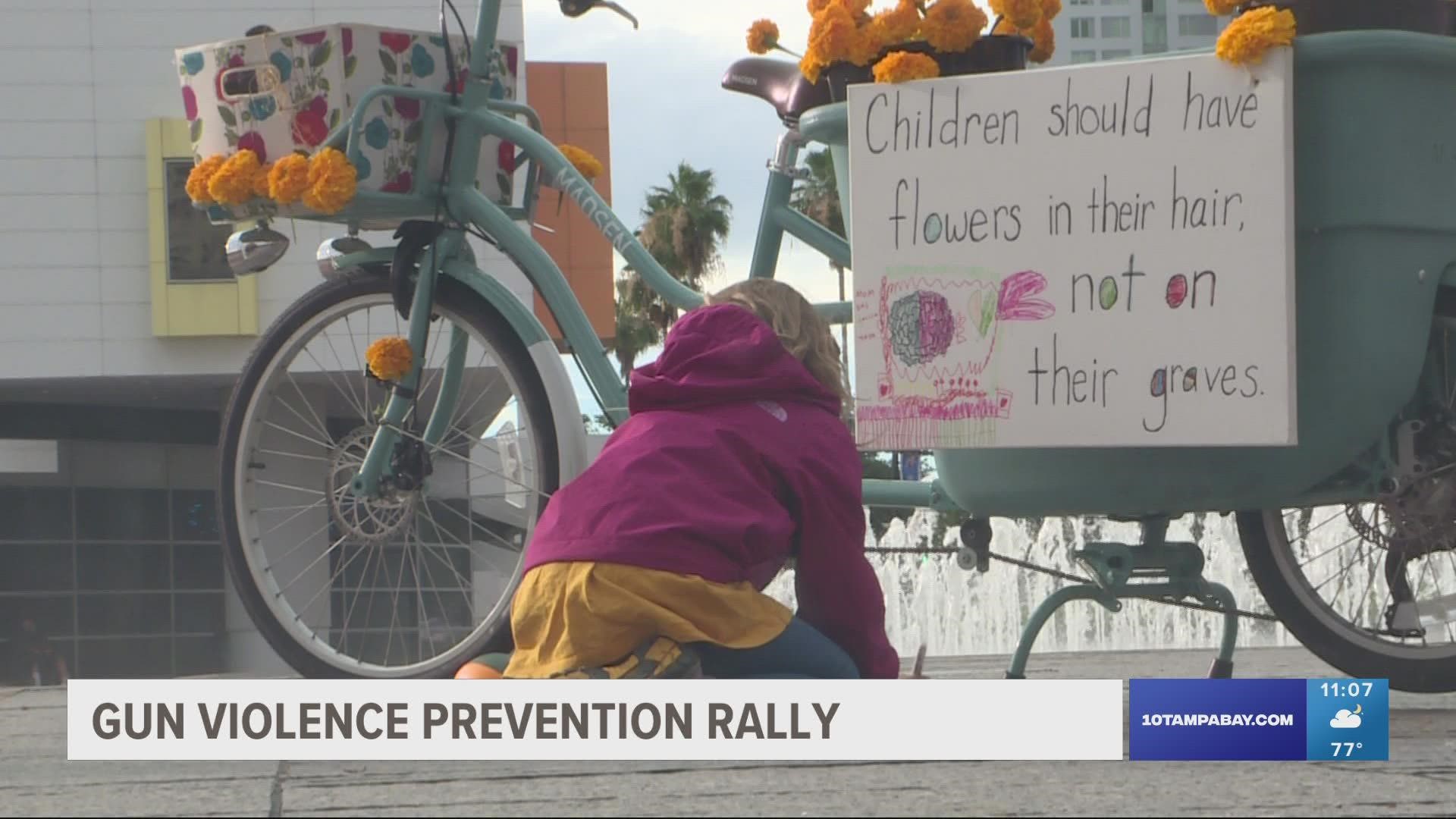 As part of the national 'Wear Orange' movement, people gathered at Tampa's Curtis Hixon Waterfront Park to demand action against gun violence.