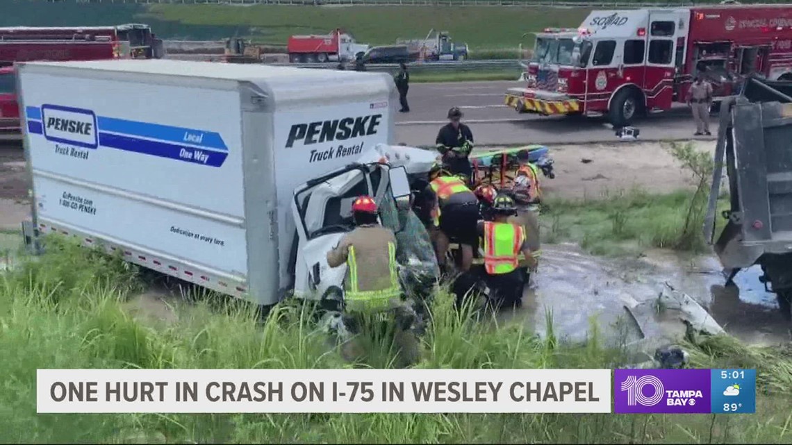 Crews reopen I75 near Wesley Chapel after crash