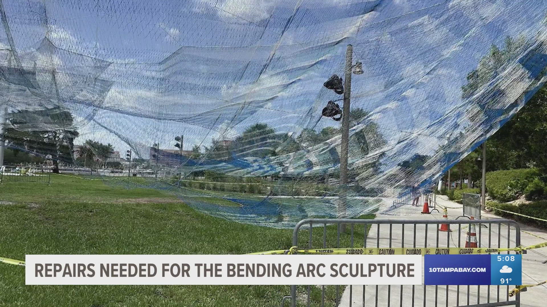 ​City teams are reportedly working with the artist to come up with a plan to repair the sculpture.