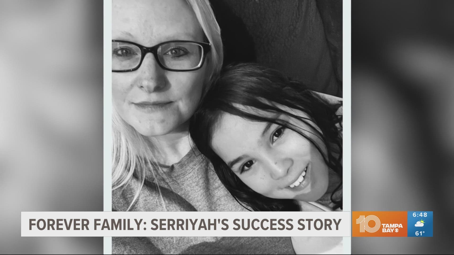 Serriyah now has a loving mom, siblings and a grandmother who have taken her into their home and hearts. Adoption through foster care is free.