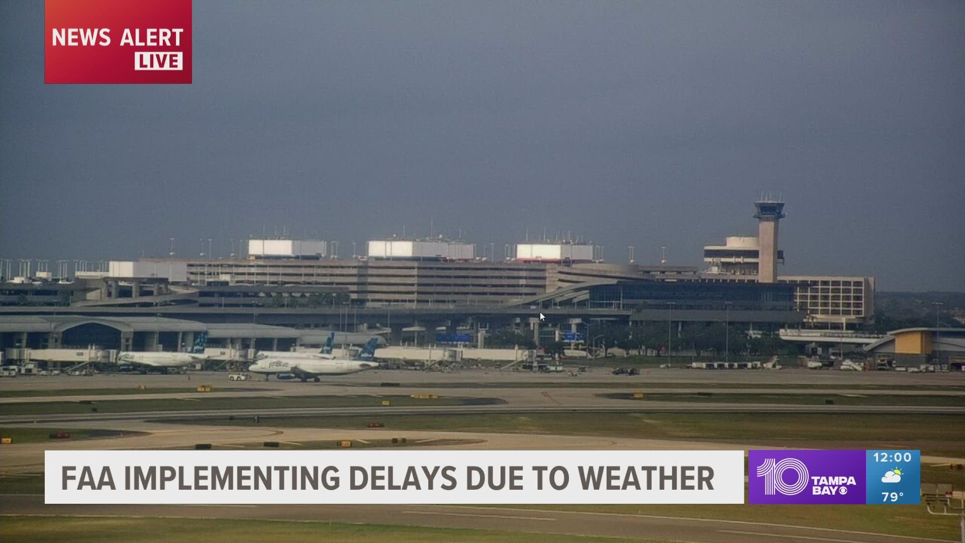 FAA implements delay program for Florida flights