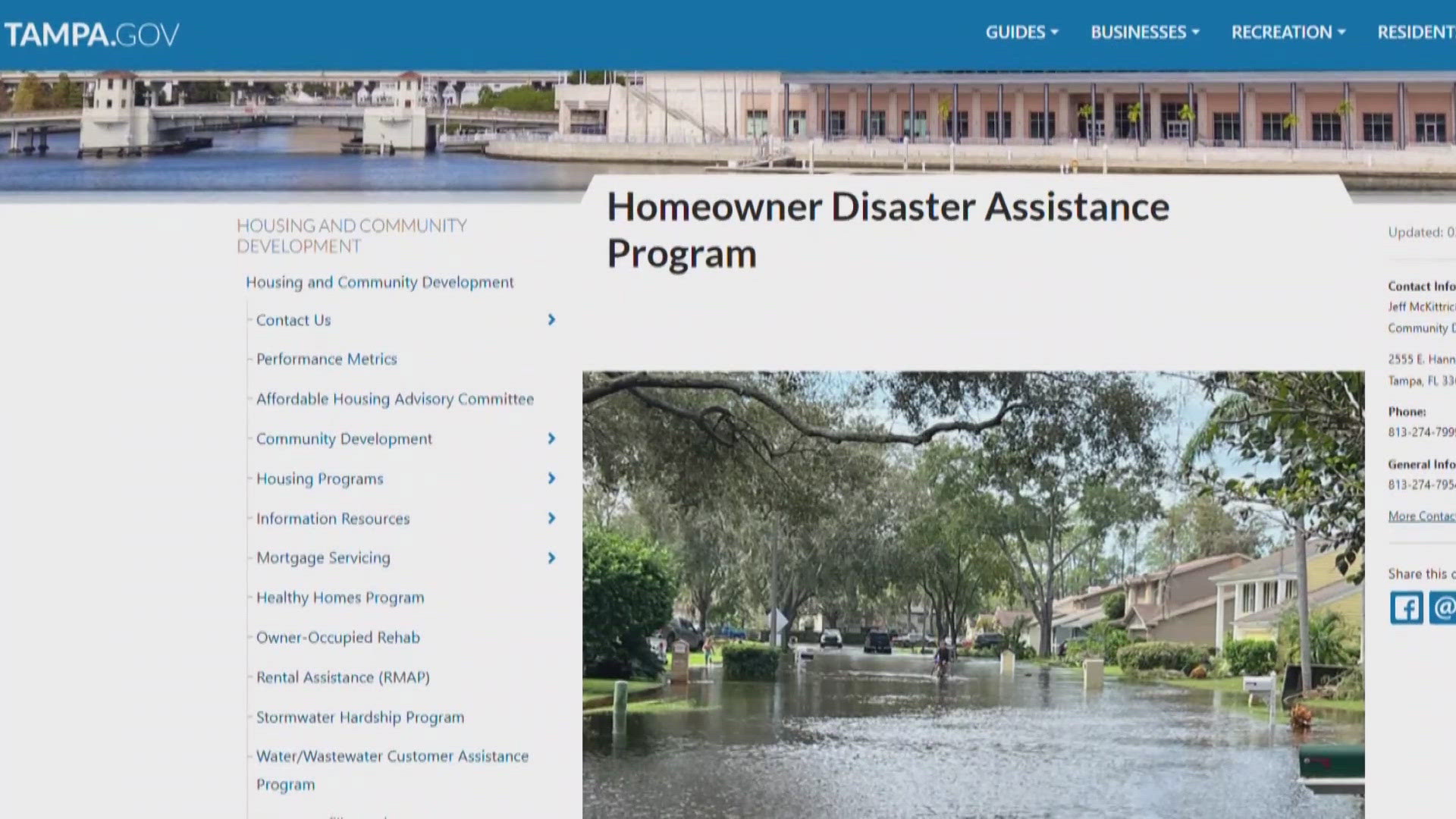 Tampa portal for hurricane relief funds opens to homeowners | wtsp.com