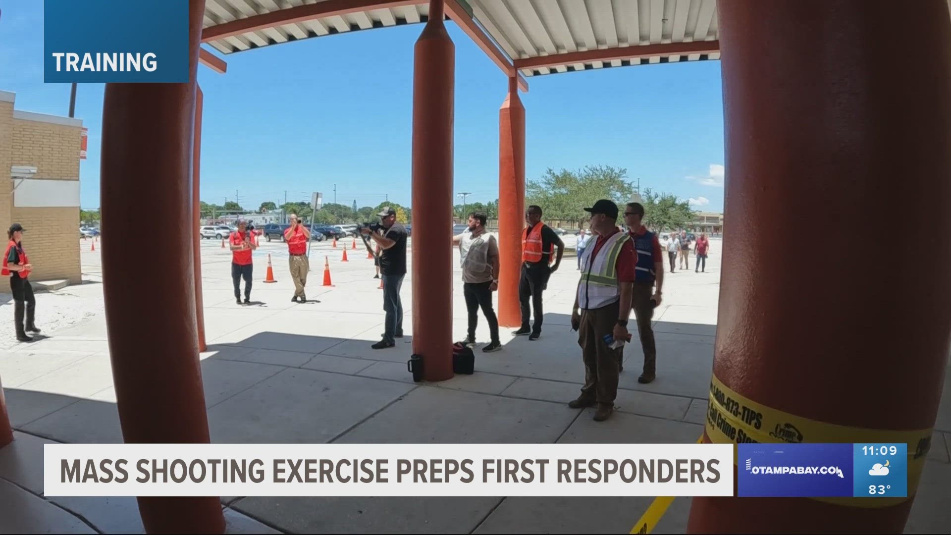 More than 300 people took part in the exercise that tested the response to a mass casualty event with an active shooter at a local school.