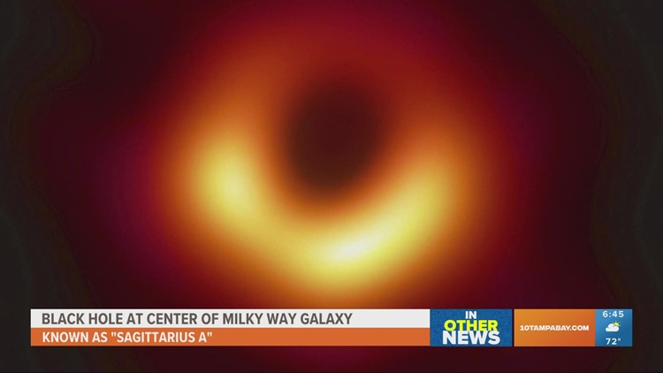 Astronomers capture 1st image of Milky Way's huge black hole