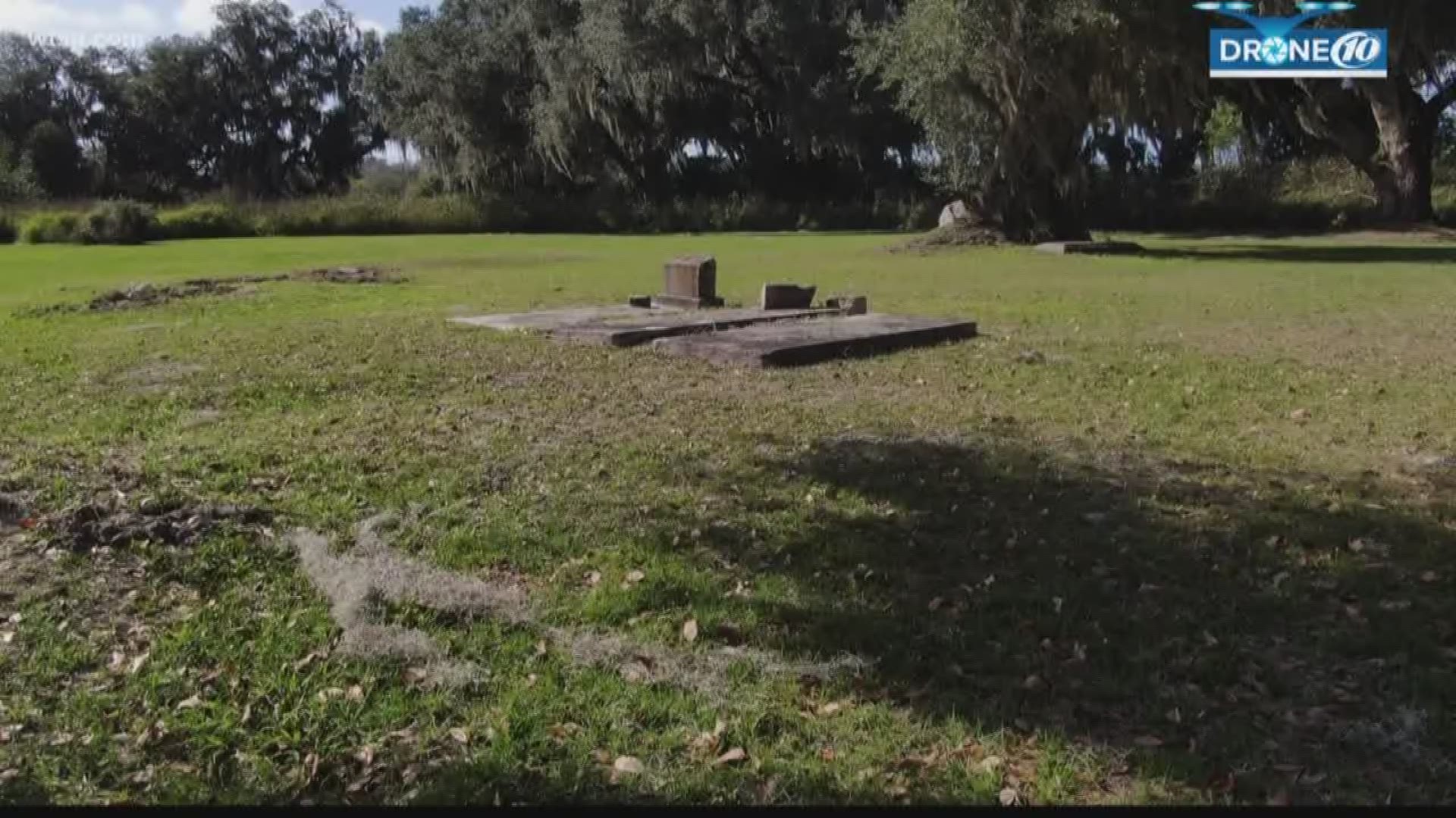 The segregation-era cemetery in Polk County has been vandalized and abandoned. Who's responsible for upkeep?