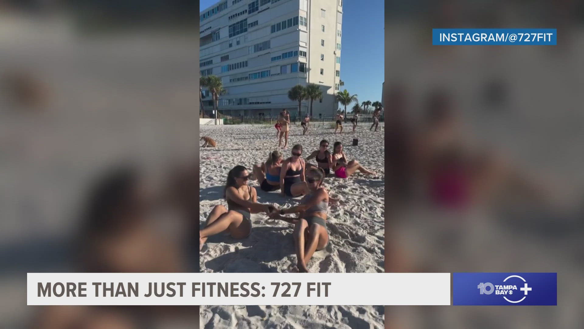 727 Fit aims to bring a community together to exercise on the beach in a fun way. 