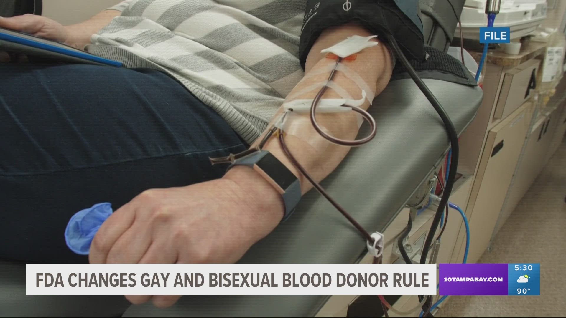 FDA changes policy for gay, bisexual blood donors