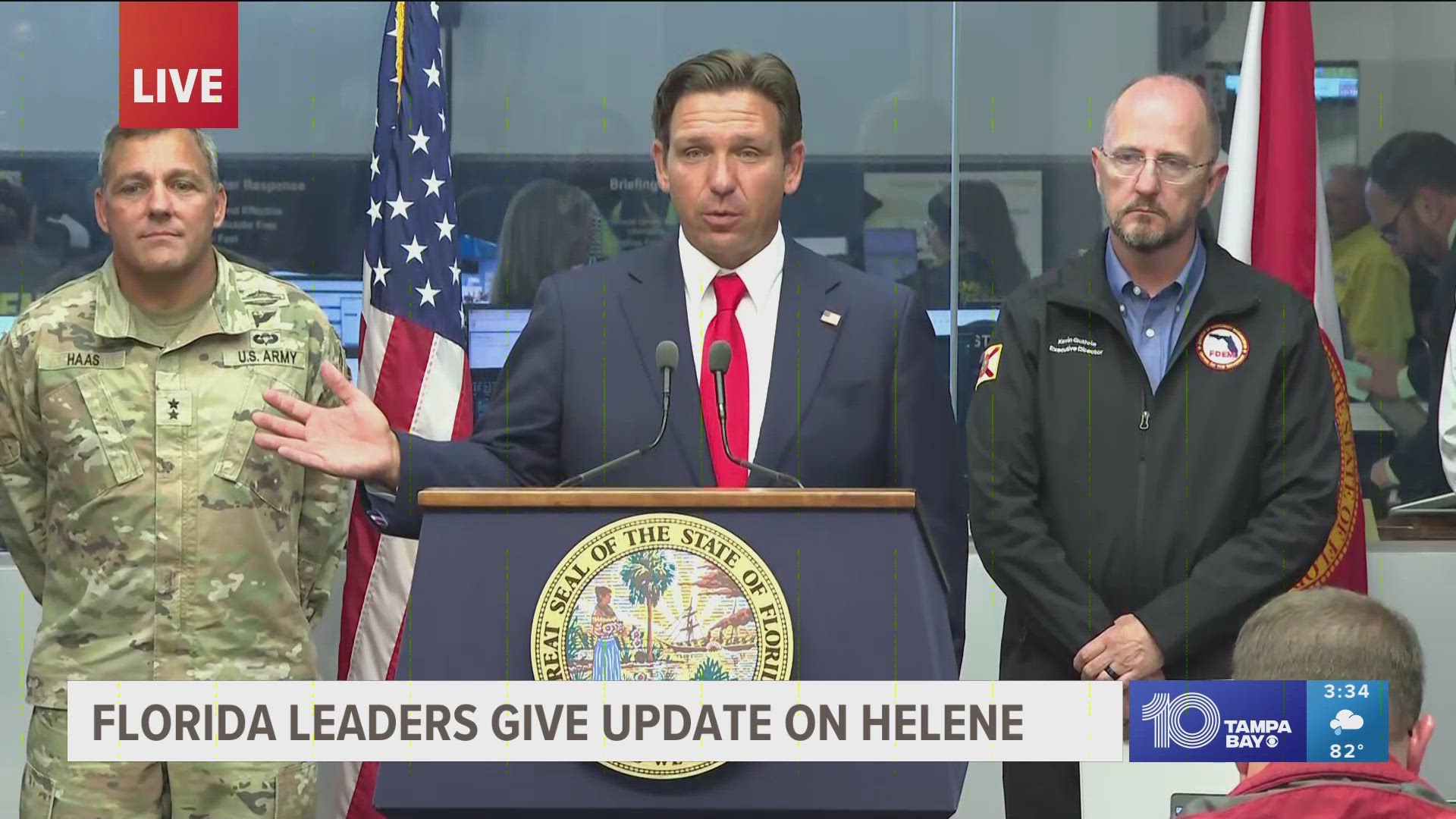 Gov. Ron DeSantis provides an update Wednesday afternoon as Hurricane Helene continues its track towards Florida.