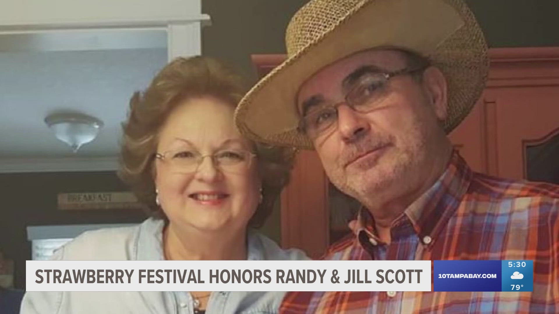 Randy and Jill Scott worked the Florida Strawberry Festival for decades, where Randy sang the national anthem every morning and 'Happy Trails' every evening.