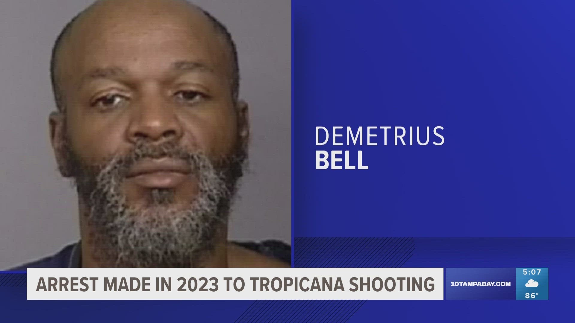 Demetrius Bell had been on the run since last June. Police say he entered the Tropicana Plant after his shift and shot a coworker.