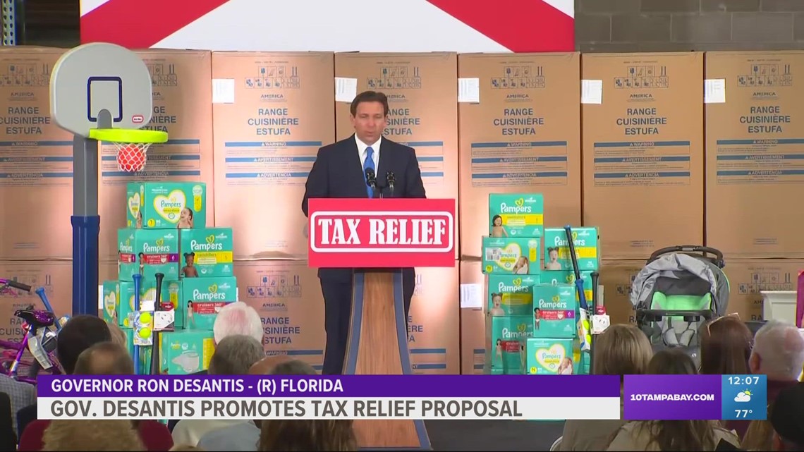 Gov. DeSantis promotes tax relief proposal
