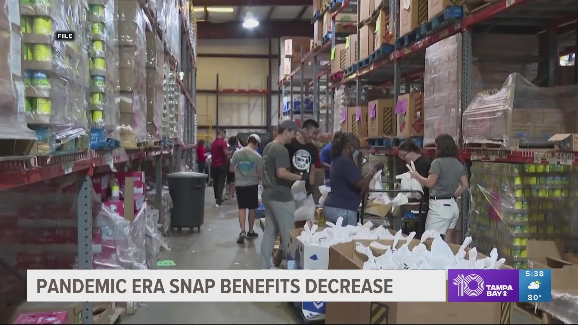SNAP recipients will not receive extra benefits in March.