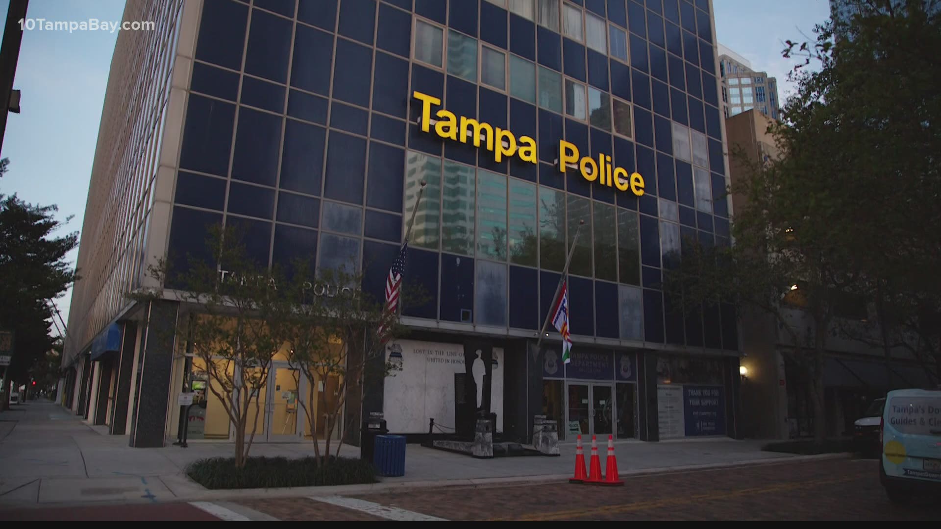 One of those properties includes the Tampa Police Department's current headquarters.