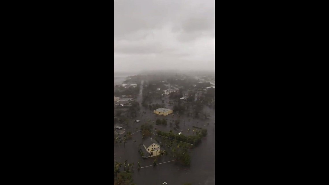 Hurricane Ian causes flooding in downtown Ft. Myers