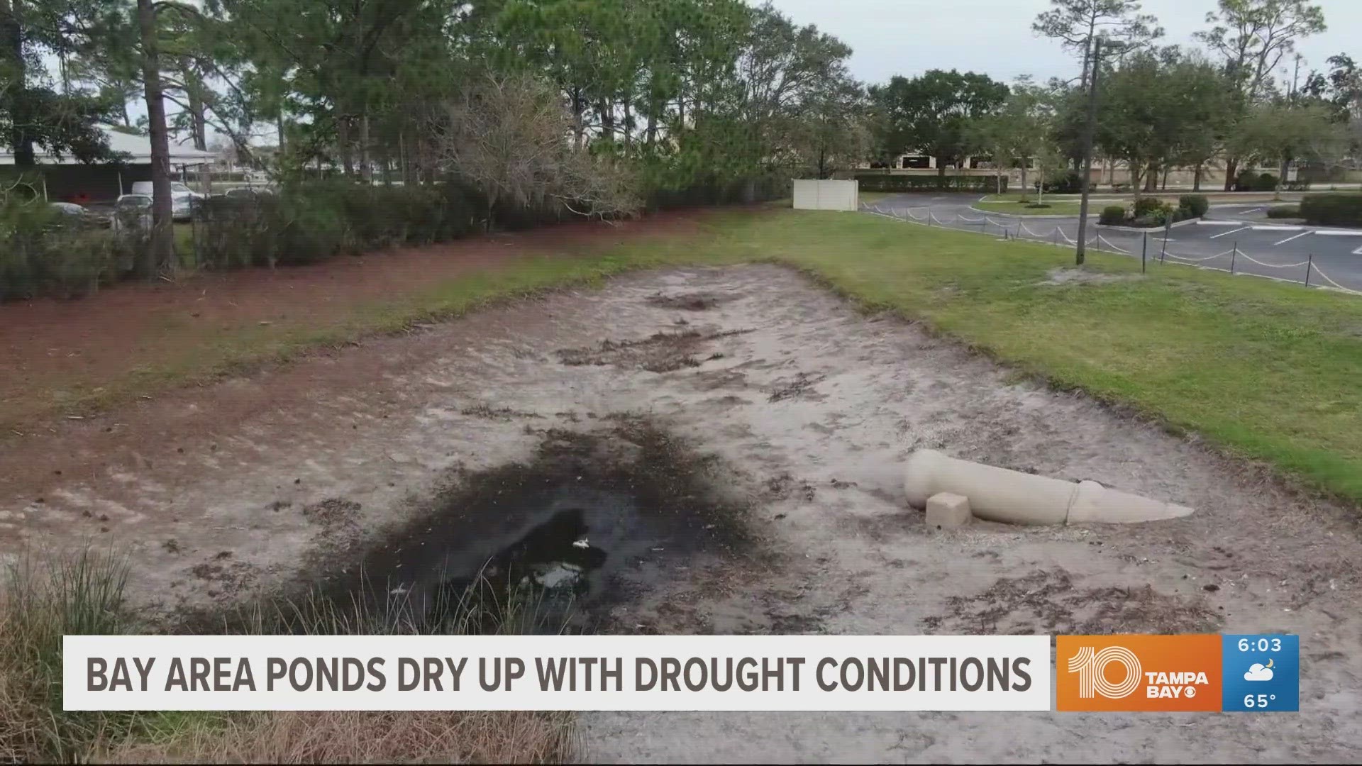 Water restrictions have been in effect over the last year, and retention ponds have been drying up.