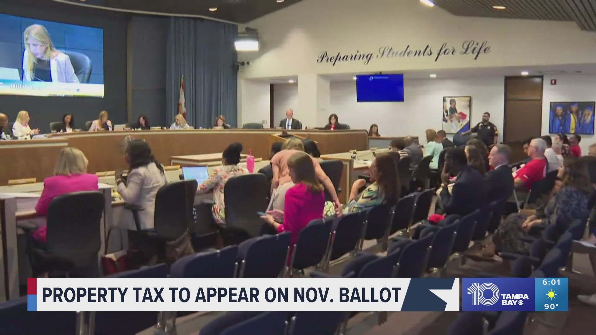 Hillsborough County is the only one of its size in Florida not to have the additional millage on property to go to local schools.