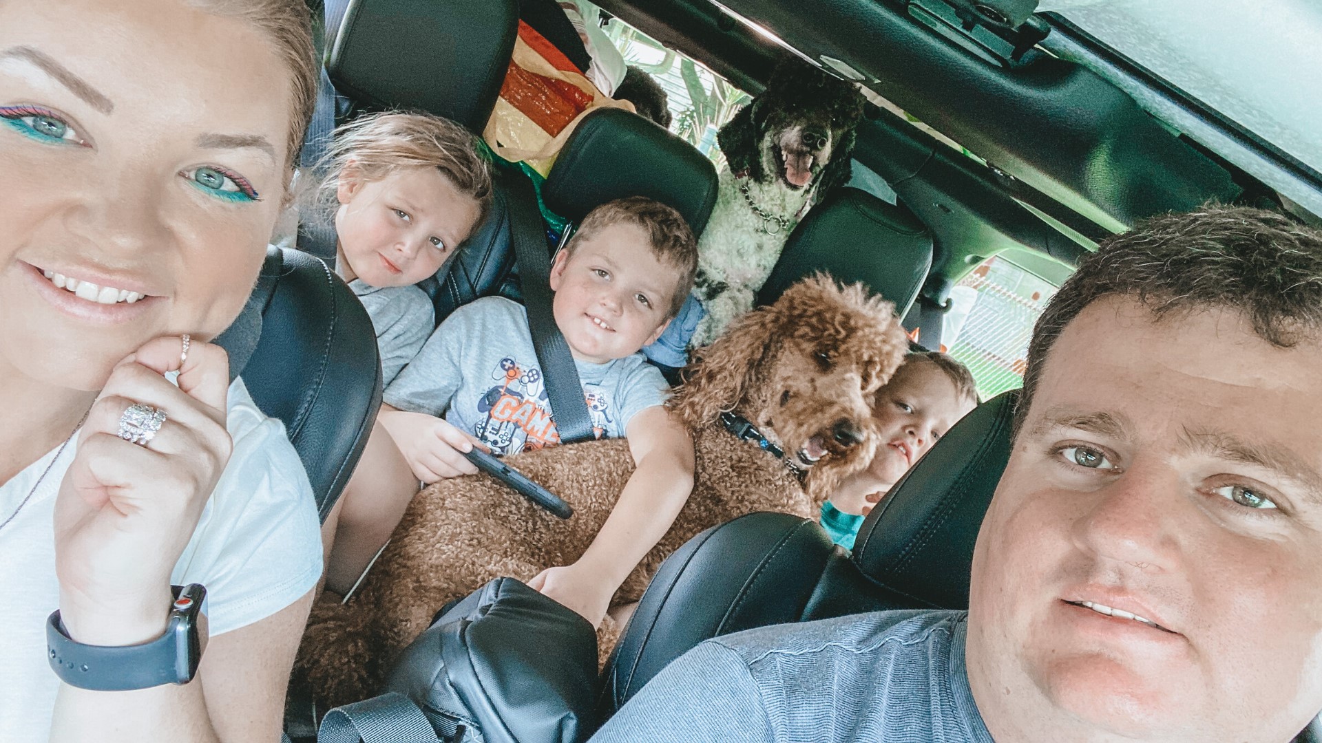 How a family of five with four dogs live in 350 square feet and travel the country.