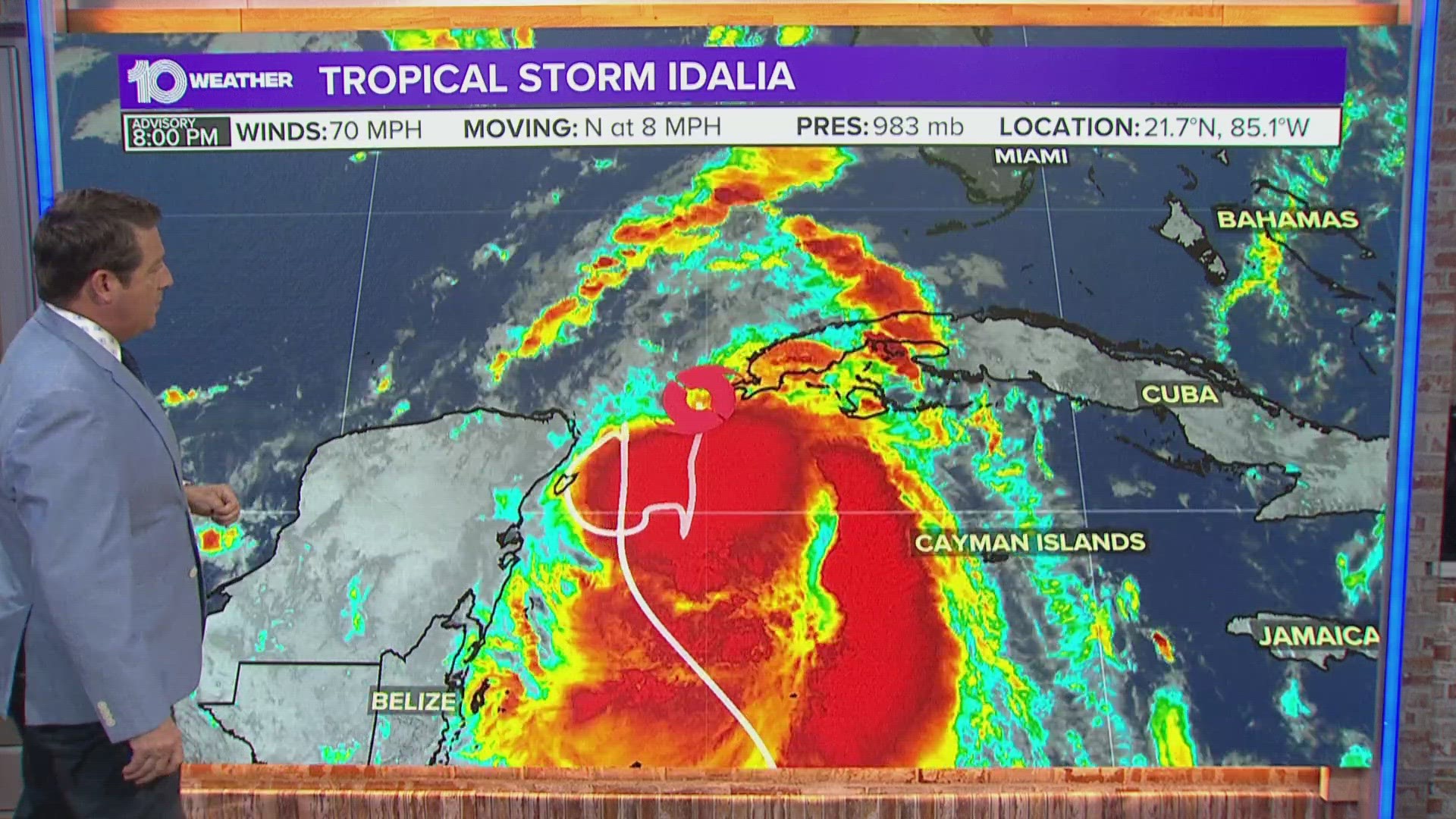 Tracking The Tropics Idalia Almost A Hurricane As It Continues Track