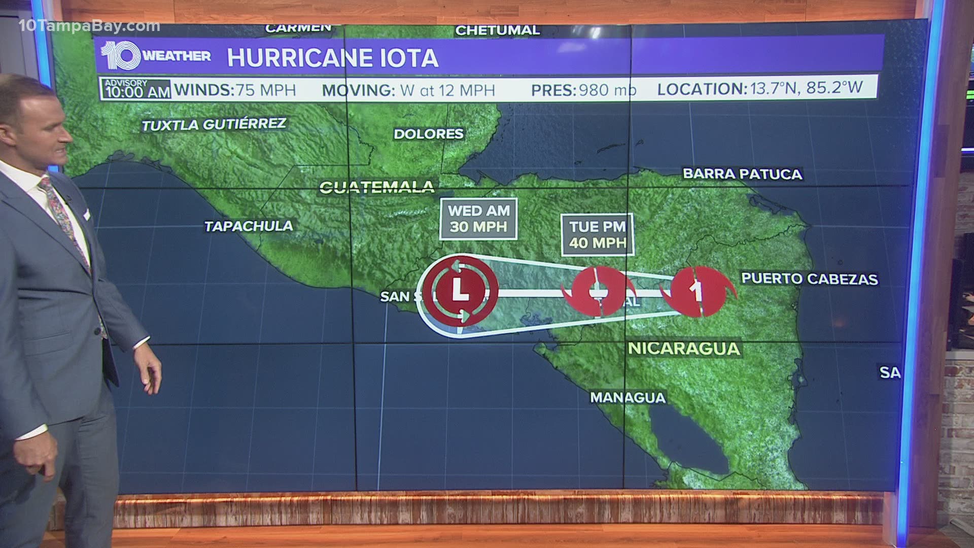 Hurricane Iota made landfall Monday night in Nicaragua as a Category 4 hurricane.