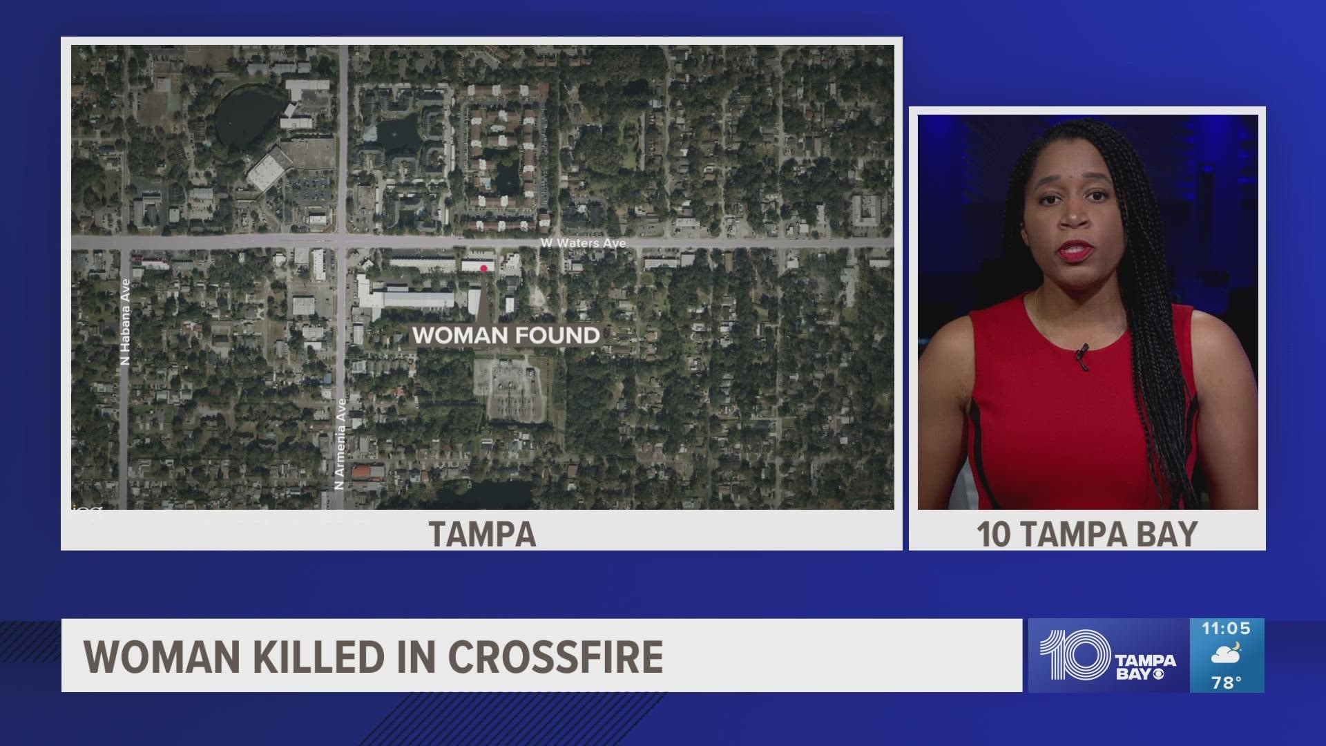 Preliminary investigation has revealed the woman was a passenger in a car in the area of 1000 W Busch Blvd during the shooting and was caught in the crossfire.