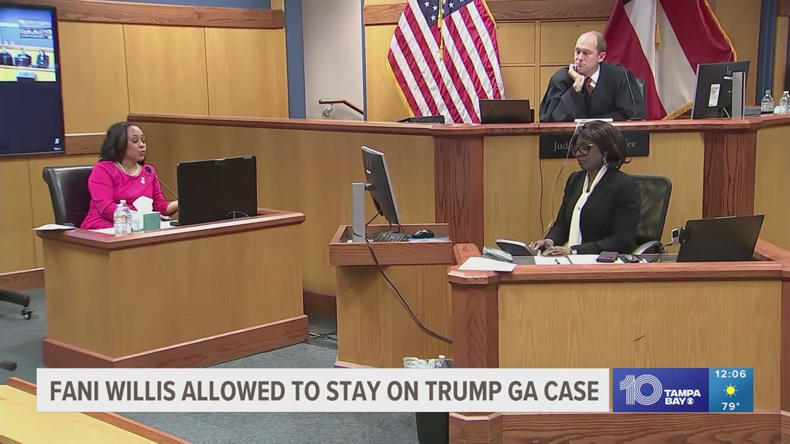 Judge rules on if Georgia DA Fani Willis can stay on Trump election ...