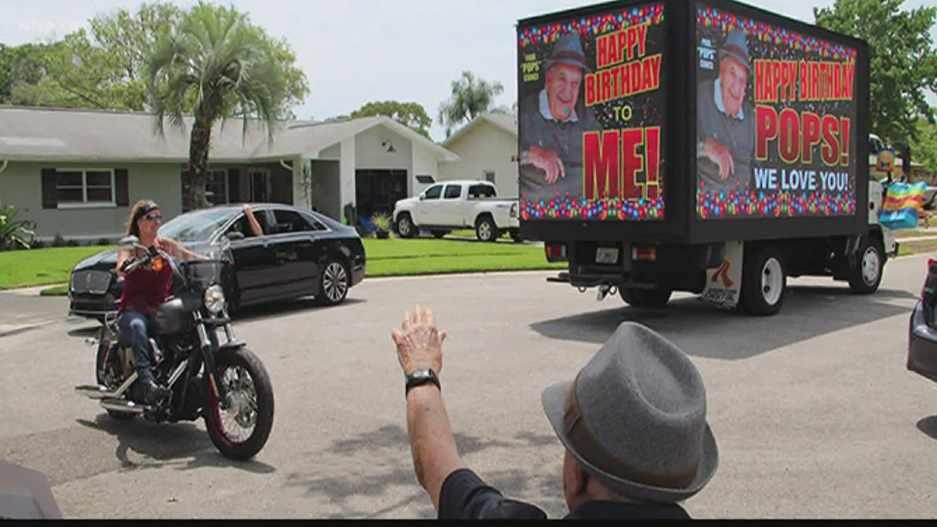 Heartwarming: Neighbors surprise boy with birthday parade