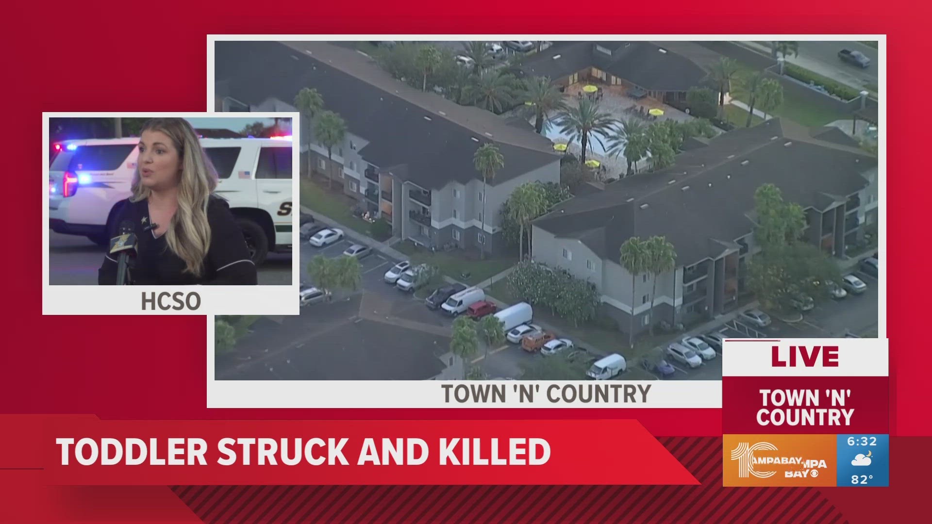 Toddler Wanders From Home, Hit By Driver On Dark Town 'N' Country.