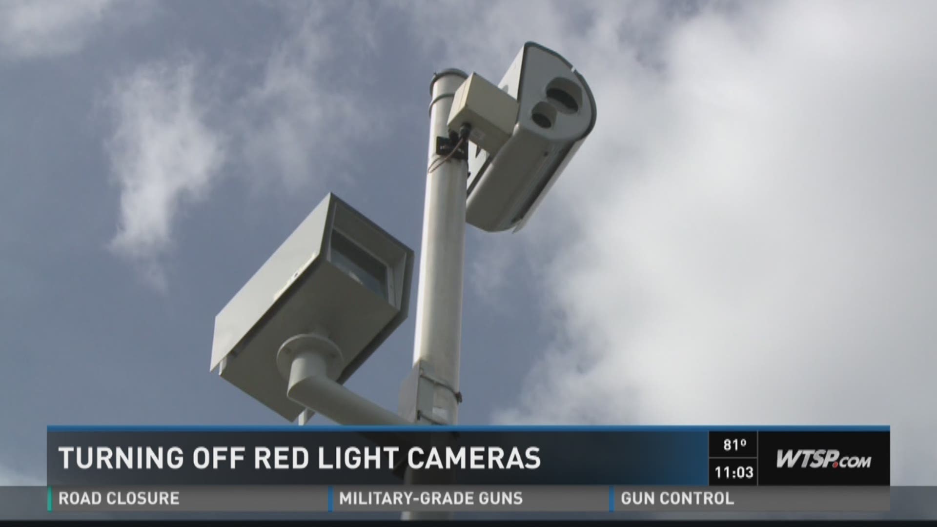Some red light cameras being removed in New Port Richey