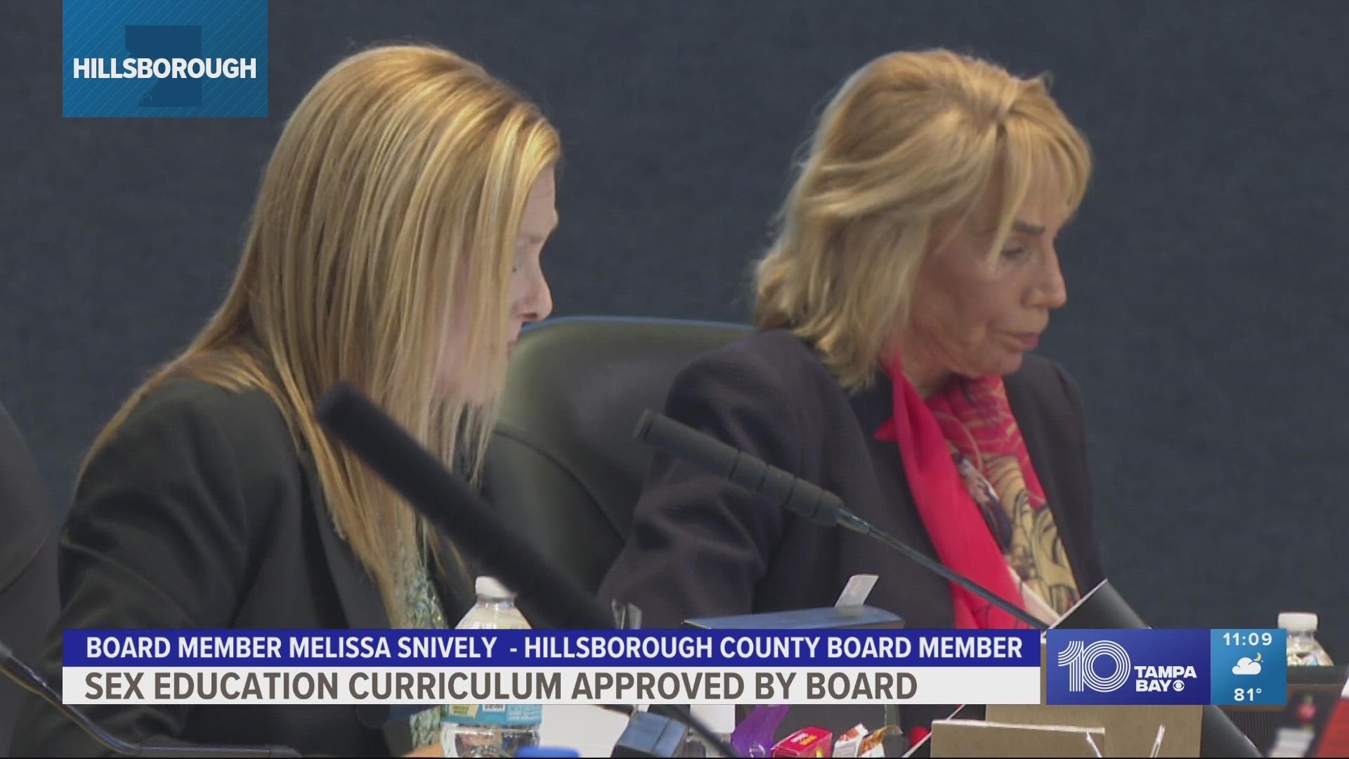 While parents and board members didn't agree, the majority of the board voted to approve sex education curriculum for students.