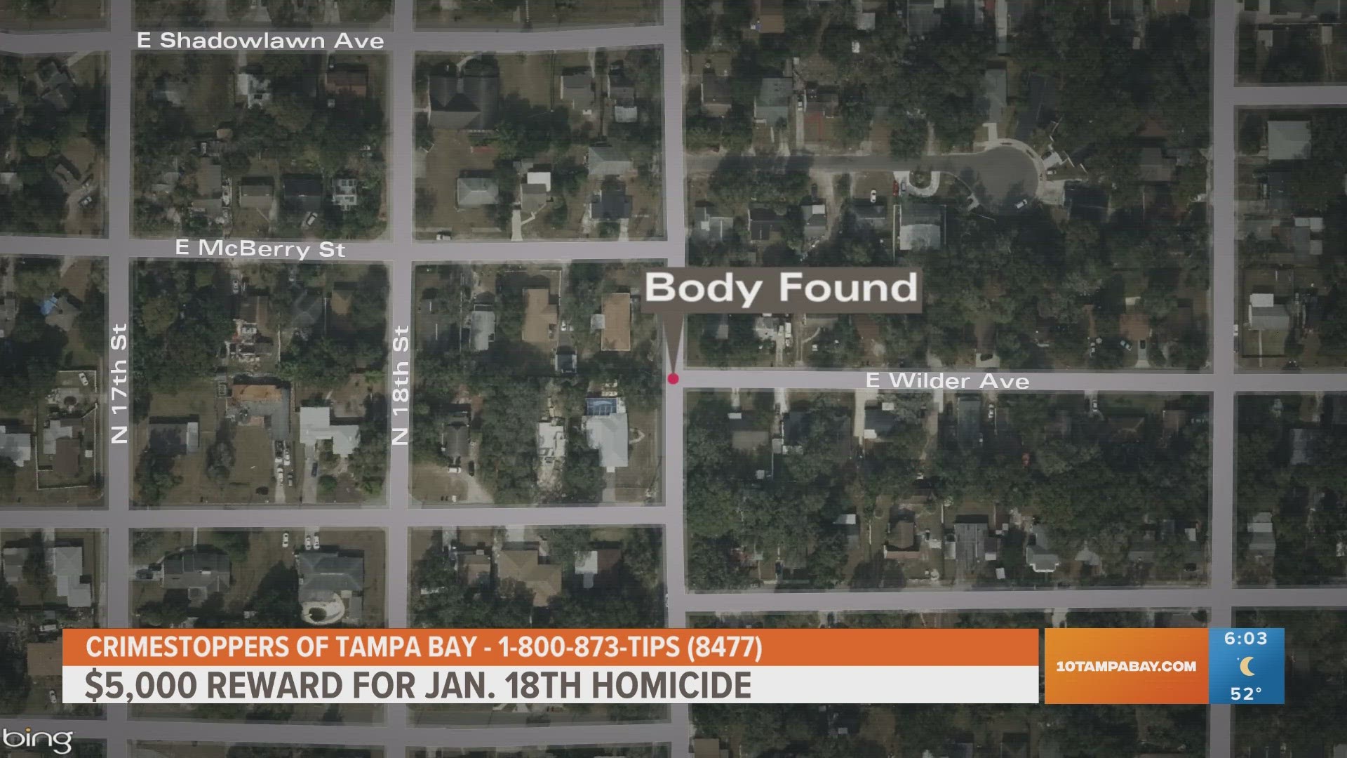 Tampa homicide investigation: $5K reward offered to find suspect | wtsp.com