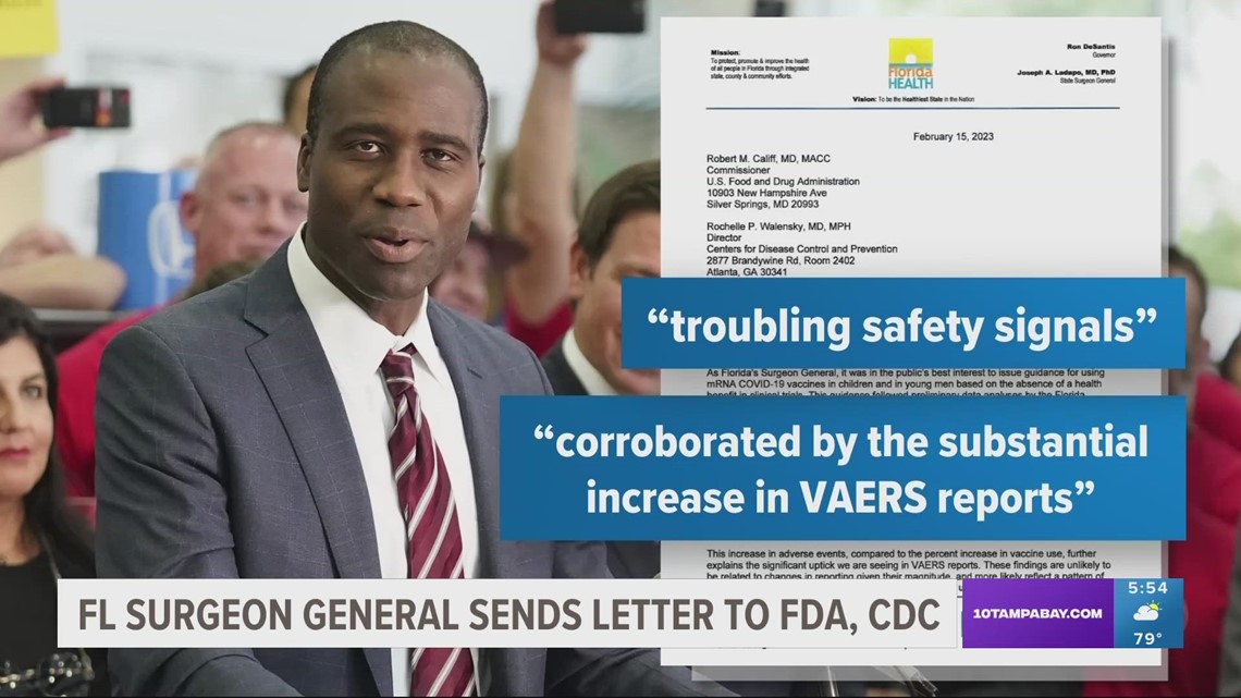 Florida surgeon general cites database with unverified reports in latest COVID vaccine warning