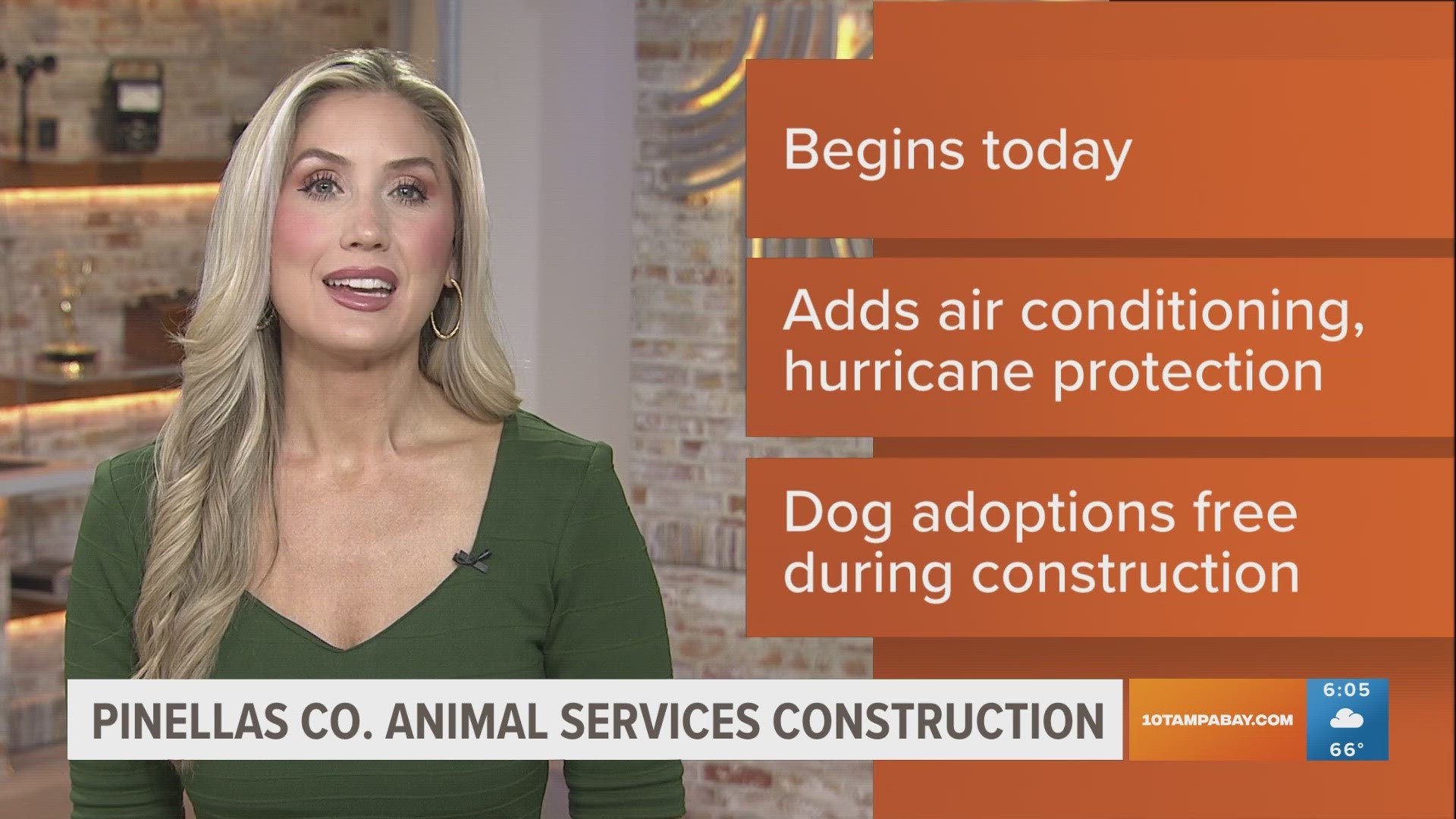 Pinellas County is starting construction on the new Animal Services building. A look at what the new center will have and how you can adopt a dog for free.