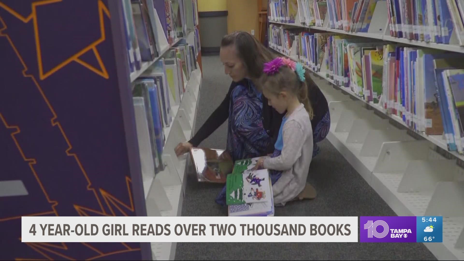 She is not done she says. She has a goal to read more than 3,000 books before the end of 2022.