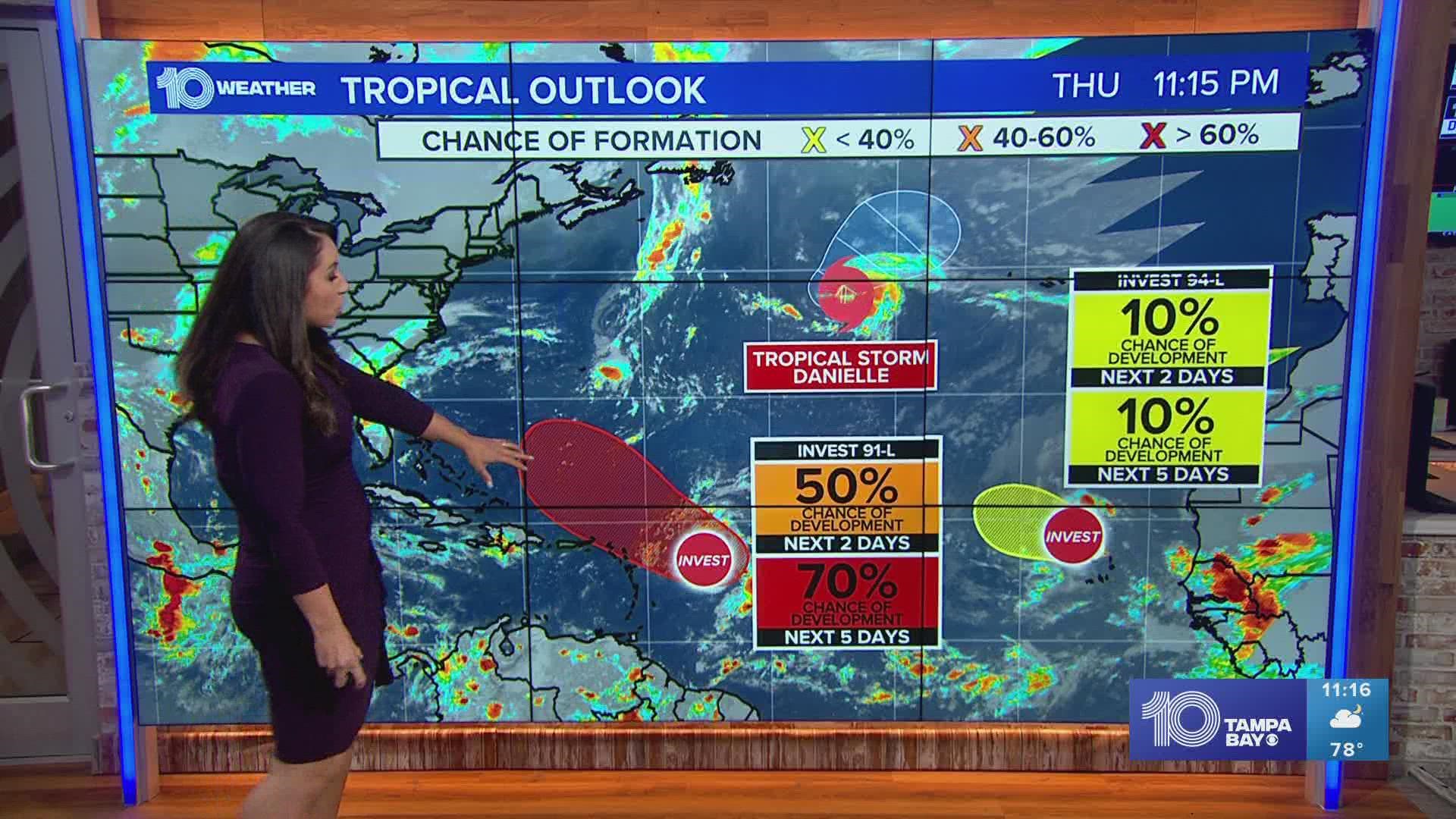 It's the first named storm in nearly two months. There will be no threat to the U.S.