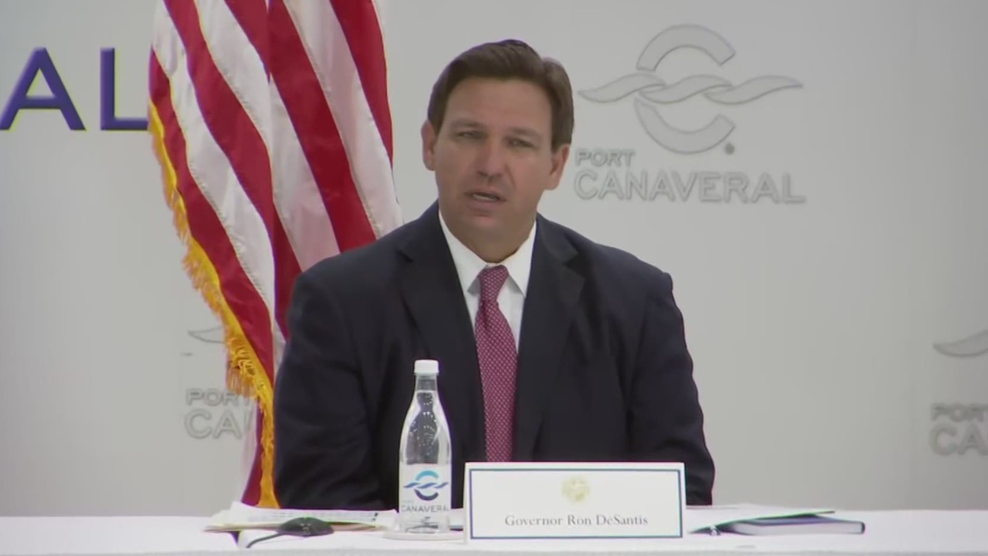Gov. DeSantis met with cruise line leaders to talk about the CDC's no-sail order.