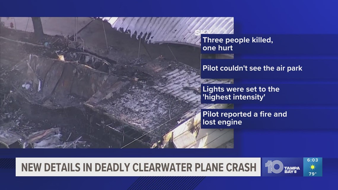 Report reveals what pilot saw before deadly crash into Clearwater ...