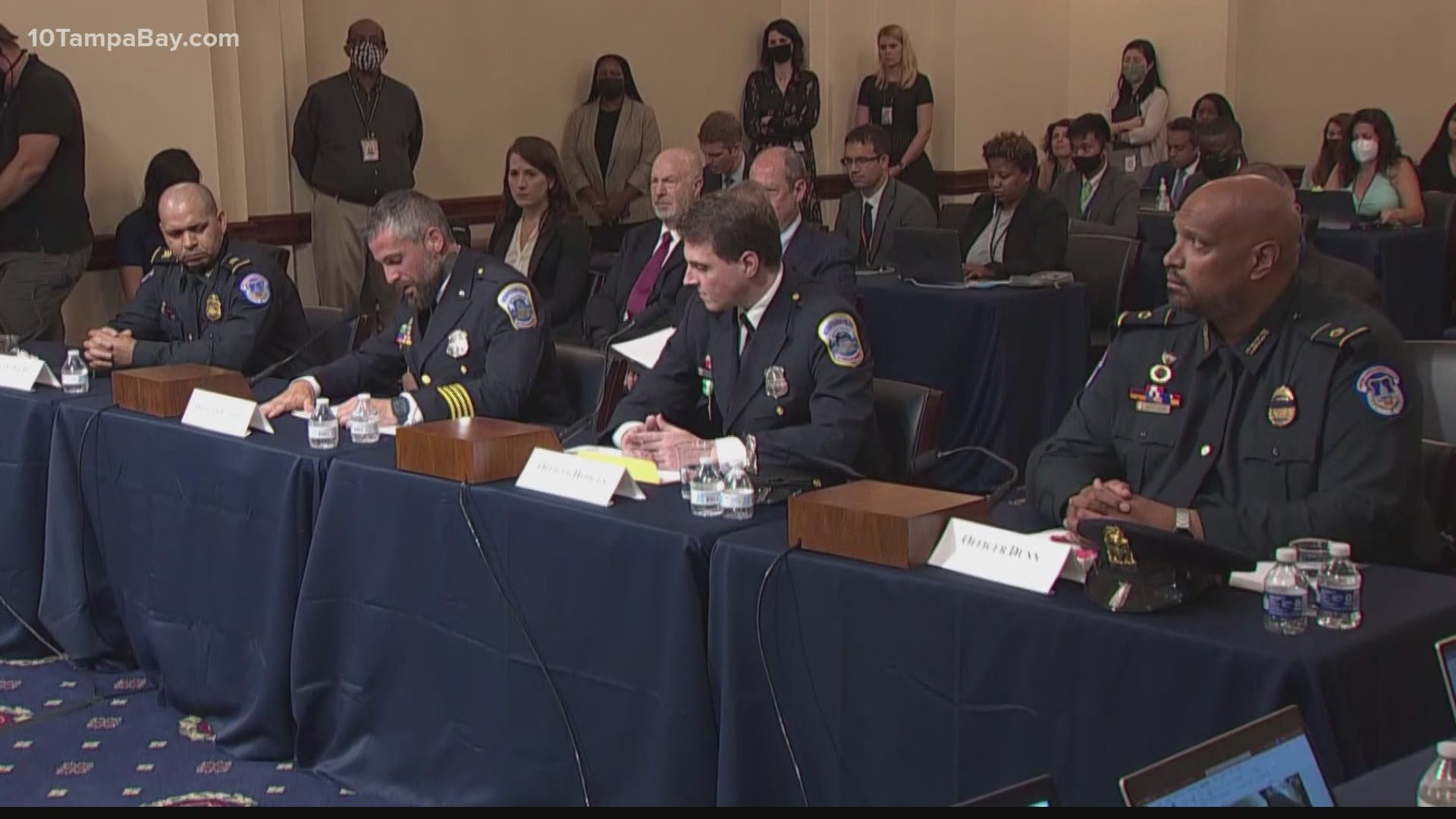Four officers testified before a House Select Committee to start the hearing on Tuesday.