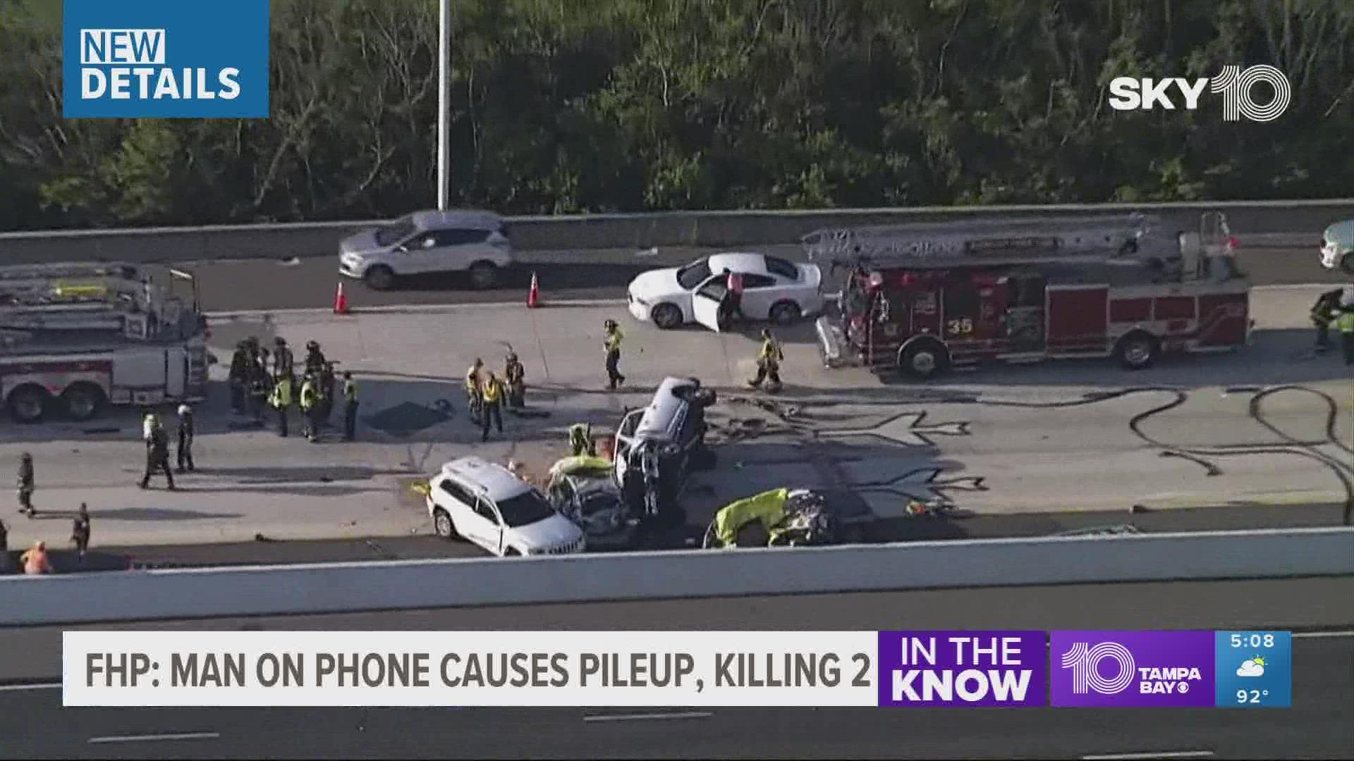 The deadly crash happened Monday morning along northbound I-275 just before the Kennedy Boulevard exit.